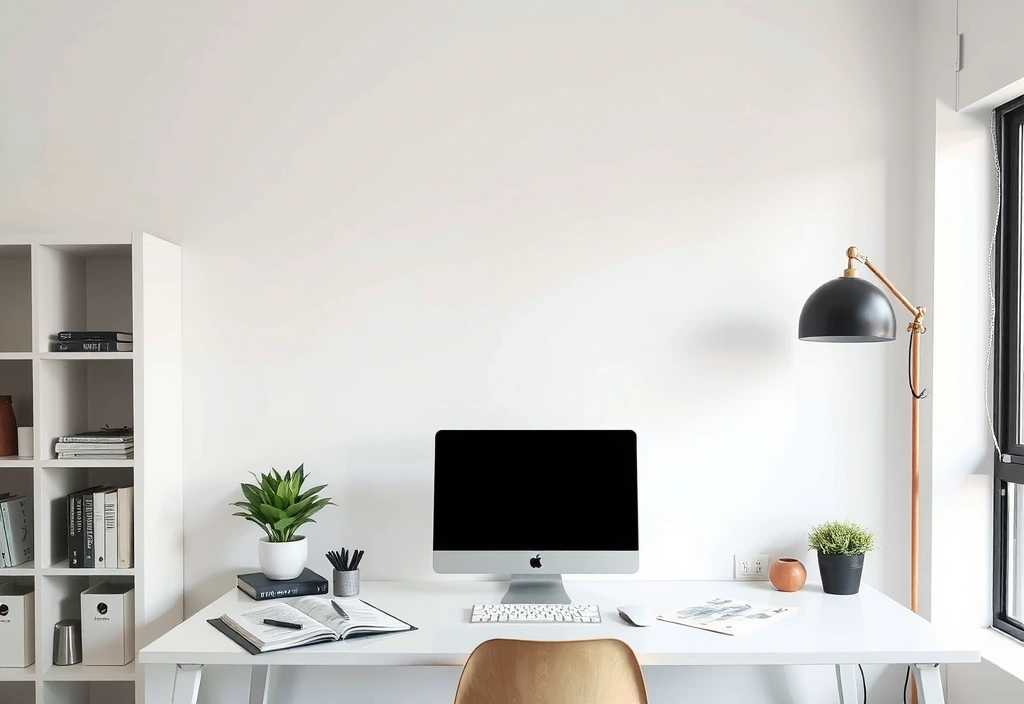 UXPilot office workspace showing modern minimalist design process