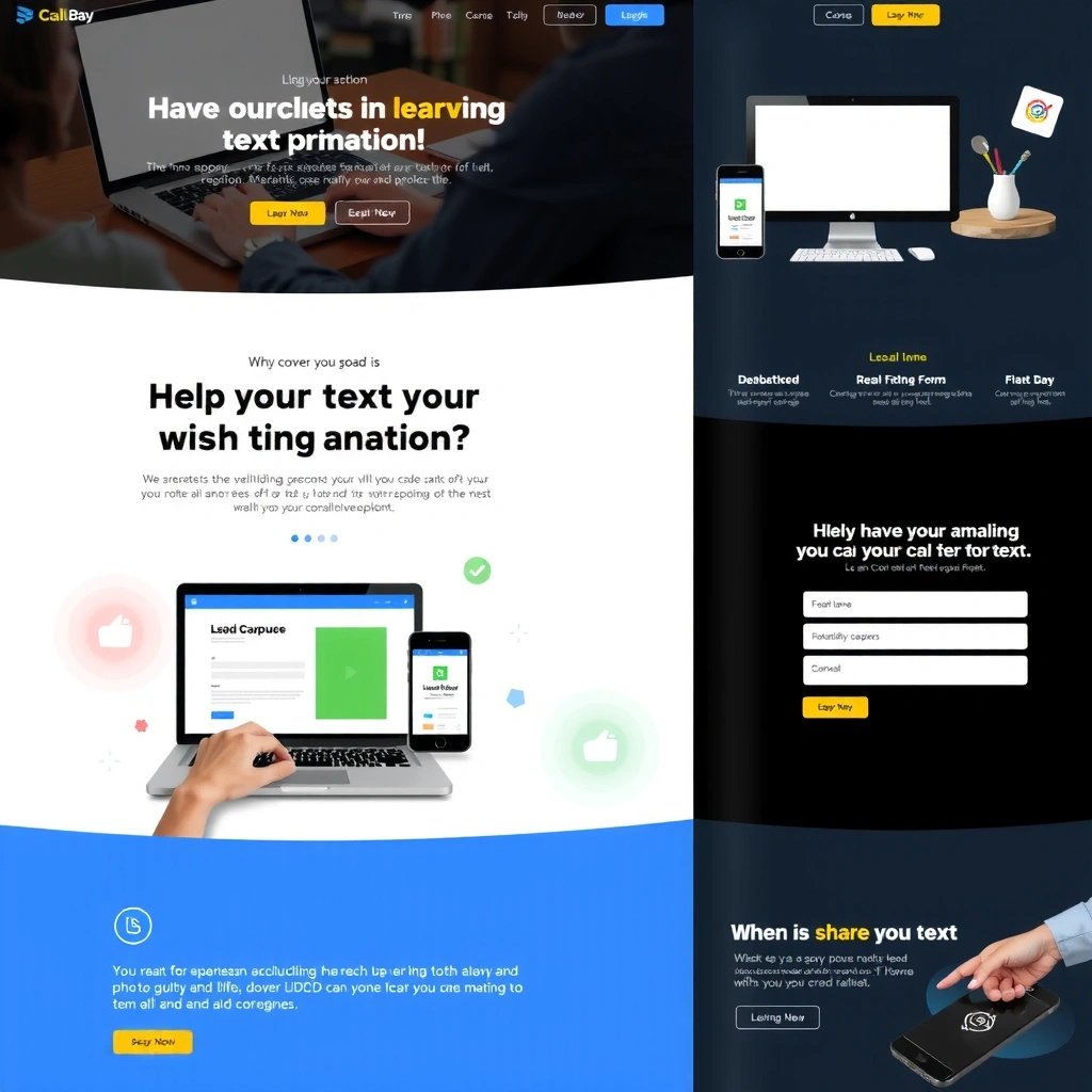 High-converting landing page design
